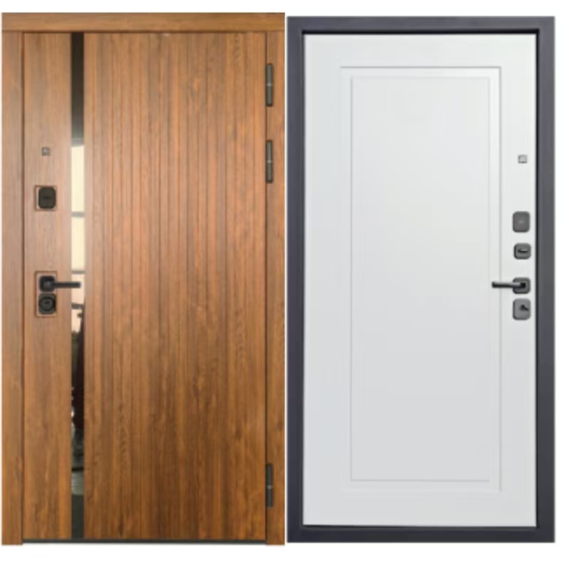 Тарианы хэв маягийн зэвэрдэггүй обудтай зузаан хаалга